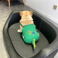 绿色 S胸围58衣长25 宠物狗狗背带裤法国斗牛犬恐龙衣服小型犬八巴哥柯基英斗带扣服饰