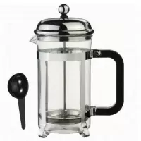 600ml 条子法国媒体咖啡壶Cafetiere