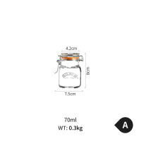 A 70ml 英国KILNER托普系列加厚玻璃厨房泡菜茶叶杂粮收纳密封罐储物瓶子