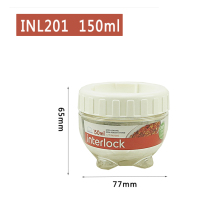INL201-150ML 乐扣乐扣塑料储物罐干货冰箱侧门储藏罐密封罐奶粉盒叠叠乐收纳盒