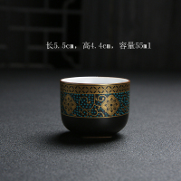 古韵小茶杯 堆花中式西域风家用陶瓷茶杯古韵大号个人杯品茗杯小茶杯配件单杯