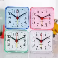 普通闹钟颜色随机魅力黑 小闹钟迷你机械金属可爱迷你小闹钟学生简约宿舍床头静音闹铃超响