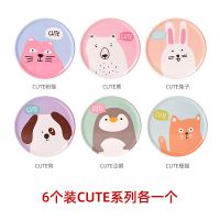 CUTE系列各一个6个装 餐垫隔热垫防烫餐桌垫家用砂锅垫碗垫盘子垫圆形厨房防热垫菜盘垫