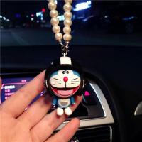 大笑叮当-珍珠车挂(旧款) 迷几头盔叮当哆啦A梦机器猫汽车挂件挂饰车载车用卡通后视镜挂件