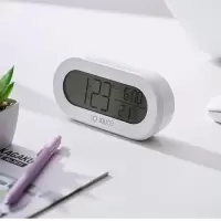 大屏闹钟 闹钟学生用静音床头夜光简约儿童多功能数字闹铃小电子表智能时钟