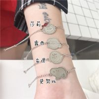 查理手链 银色手链 ins卡通史努比查理镜面手链韩版简约蹦迪配饰情侣闺蜜手链手环