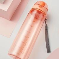 少女粉820ml[直饮款] 超大容量塑料水杯女高颜值户外便携杯子夏季大水壶软管吸管杯简约