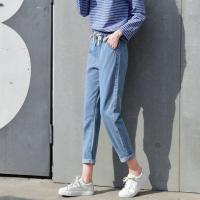 953#浅蓝色 S 无磁无铁裤子女夏无金属显瘦牛仔裤女过安检门九分裤女夏学生宽松