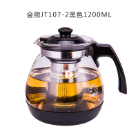 JT107-2茶壶1200ML 紫丁香耐热玻璃茶壶套装加厚玻璃茶具过滤泡茶壶花茶壶泡茶器水壶