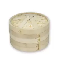 13.5cm盖子 家用蒸笼竹蒸笼 小笼包加深竹制蒸笼竹笼屉