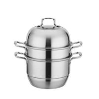 三层蒸锅26cm[1-3人] 小蒸锅不锈钢三层2层蒸馒头的蒸笼加厚蒸锅家用煤气灶电磁炉