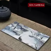 鹿皮绒-①旧厝 麂皮绒茶巾加厚吸水茶布高档长方形养壶巾茶几茶桌布茶台抹布