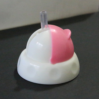 粉色吸管杯头 奶瓶配件 螺牙盖 手柄 防尘盖 重力球吸管组 不锈钢盖