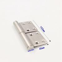 6.9 拉丝不锈钢 4寸加厚加宽不锈钢合页 重型大铁门铰链 工业设备门合页100*125mm