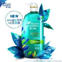 350mL 海飞丝洗发露无硅油修护赋活去屑控油蓬松小绿瓶洗发水350ml