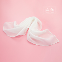 白色 儿童考级舞蹈手绢丝巾跳舞手沙民族民间舞雪纺沙巾舞胶州秧歌手帕