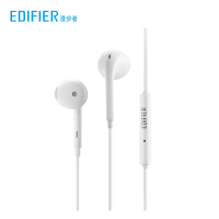 白色 官方标配 EDIFIER/漫步者耳机 H180 plus半入耳式手机通话音乐线控耳麦通用