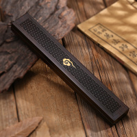 祥云款卧香盒 送10克澳洲檀香 香盒木质家用室内卧香炉沉香熏香炉黑檀木摆件点香盒随身线香香插