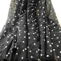 10#1米价 烫银 雪纺布料乔其纱复合丝印花半透夏季连衣裙雪纺衫古装碎花时装面料