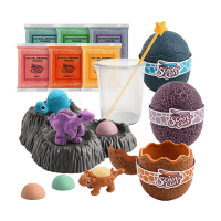 1件 趣味steam玩具科学小实验种植生长水晶甲龙棘剑龙diy儿童礼物1套