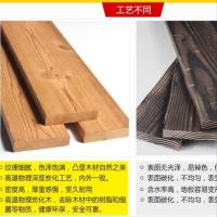 户外花园碳化木板材铺设原生态露台地面阳台庭院深度防腐木地板