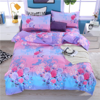 百花争艳 被套单件120x200厘米加厚亲肤不起球不缩水不掉色 冬季加厚四件套床上用品双人床单被套单件亲肤棉磨毛宿舍三件