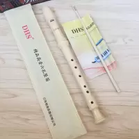 奇美DHS竖笛[乳黄色]6孔[原厂 配置] 竖笛德式高音8孔6孔学生儿童成人初学八孔六孔课堂教学竖笛子