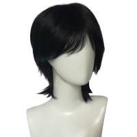 黑色送:发网 假发男人周渝民帅气长发蓬松逼真cos节日搞笑时尚发型浅棕色头皮