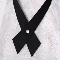 黑色 交叉式领结 交叉领结衬衣女 JK制服衬衫小物职业装女生蝴蝶结学院风配饰领带