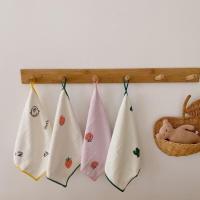 韩系四条装小方巾30*30cma类无 小毛巾浴巾二件套洗脸可挂男女孩家用四方巾幼儿童专用洗澡擦身体