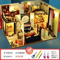 竹影江南+工具胶水+防尘罩 儿童玩具3D立体拼图小女孩生日礼物男创意手工木质模型14岁以上