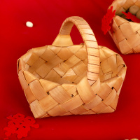 提篮一个 早生贵子篮子摆件婚房装饰布置压床模具喜糖干果提篮结婚用品大全