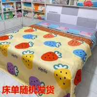 床单随机发货-W07 120cm*220cm 可洗式无痕床盖多功能四季卡通盖毯单件双面榻榻米夹棉沙发垫褥子