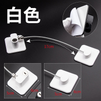 链条窗锁 白色1个[免打孔升级加粗款] 顶谷窗锁扣儿童安全锁推拉门锁窗户锁冰箱锁柜子柜门锁扣防盗抽屉