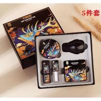 彩装5件套-044 其它材质 化妆一套初学者盘子三角入门套装学生用品自由便携海绵盒工具脸饰