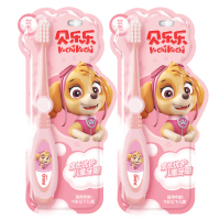 天天版成长优护牙刷2支 冷酸灵成长优护儿童牙刷1-2-3-6-12岁细软毛汪汪队可爱宝宝刷6支