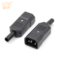 海天牛C14接头电源可拆插头免焊接线插头IEC320-C14服务器PDU插头