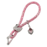 天鹅钥匙扣 粉色 汽车钥匙扣 个性创意可爱车钥匙挂绳大众奔驰宝马奥迪钥匙链挂件