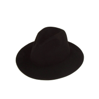 黑色 M(56-58cm)可调节 ins法式秋冬羊毛呢爵士帽男女帽子英伦名媛复古礼帽时尚百搭韩版