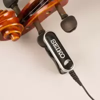 黑色 日本精工SEIKO接触式麦克风调音器吉他乐器拾音夹子多功能拾音夹