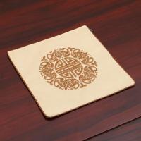 浅咖啡 艺必旭中式简约织锦缎布艺餐垫 桌垫隔热垫 杯垫防水桌垫 西餐垫