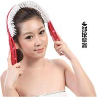 酒红色脑轻松按摩器 头部穴位按摩工具灵魂提取器抓头皮八爪鱼按摩神器摩仪偏头疼挠头