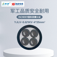 秦源牌 YJLV-0.6/1KV-4*25mm² 铝芯低压电力电缆 元/米 定制商品 联系客服