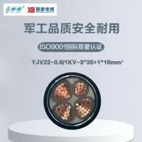 秦源牌 YJV22-0.6/1KV-3*35+1*16mm² 铜芯低压铠装电力电缆 元/米 定制商品 联系客服