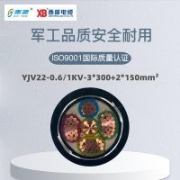 秦源牌 YJV22-0.6/1KV-3*300+2*150mm² 铜芯钢带铠装电力电缆 元/米 定制商品 联系客服