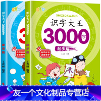 [起步+提高篇]2册1500字 [友一个]幼升小儿童识字书全套4册 识字大王3000字象形识字有故事的汉字书宝宝看图识千