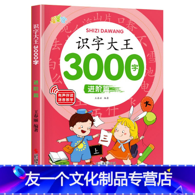 [进阶篇]单册750字 [友一个]幼升小儿童识字书全套4册 识字大王3000字象形识字有故事的汉字书宝宝看图识千字教具神