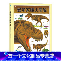 单本全册 [友一个正版]浪花朵朵 暴龙家族大图解 黑川光广著 6岁以上恐龙百科科普绘本 童书