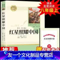 [友一个正版]红星照耀中国 原著初中生人民教育出版社青少完整版年无删减全译本8八年级上语文教材文学小说图书籍