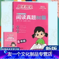 [友一个正版]阅读真题80篇五年级彩虹版小学生语文5年级小学语文阅读提升训练小学生课外书阅读理解宇轩图书新概念阅读阶梯